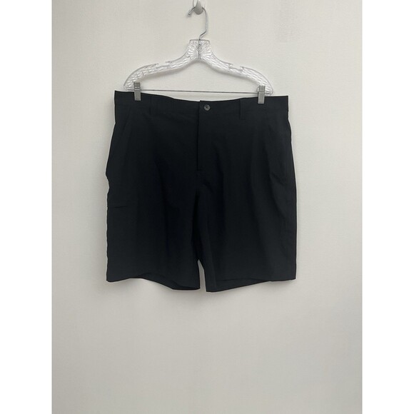 Columbia PFG Men’s Short Black Size 38/10  Polyester Fishing Gear Flat Front - Picture 1 of 15